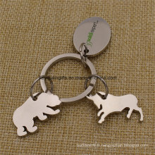 Cadeaux promotionnels Métal Custom Custom Forme Keychain